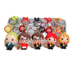 3D Harry Potter PVC Keychain Toy Figure Key Ring Cosplay Party Novelty Gift [1]