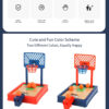 Basketball Mini Desktop Tabletop Game Set for Indoor/Outdoor, Travel, Office Fun