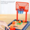 Basketball Mini Desktop Tabletop Game Set for Indoor/Outdoor, Travel, Office Fun