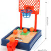 Basketball Mini Desktop Tabletop Game Set for Indoor/Outdoor, Travel, Office Fun