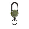 Retractable Heavy Duty Pull Reel Keychain with Steel Wire Rope Carabiner Clip