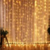 Christmas Lights Curtain Garland Home Decor Ornaments 2024 New Year Gifts