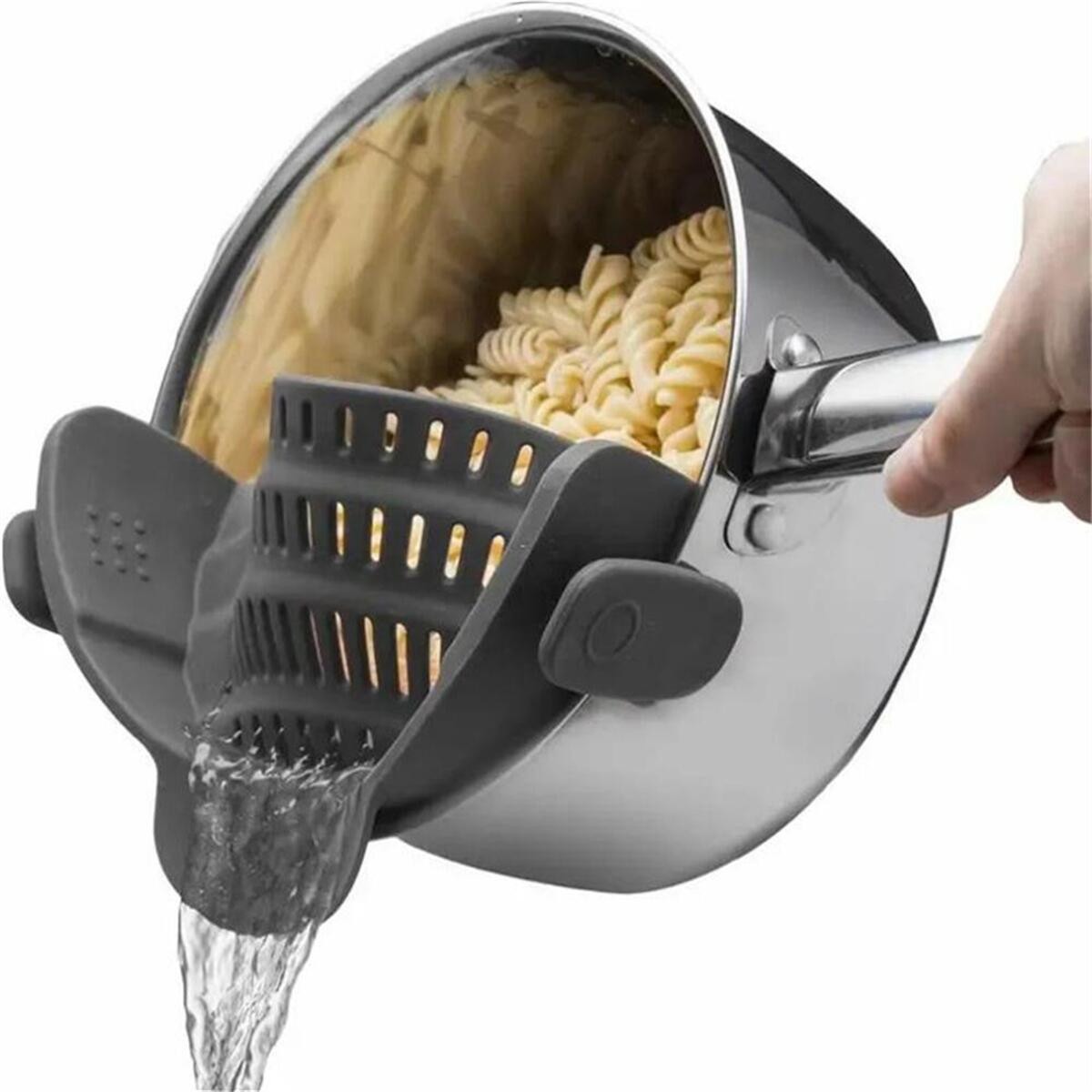 Adjustable Clip Strainer for Pots, Pans, and Bowls, Kitchen Pot Strainer Adjustable Clip Strainer for Pots, Pans, and Bowls, Kitchen Pot Strainer