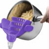 Adjustable Clip Strainer for Pots, Pans, and Bowls, Kitchen Pot Strainer Adjustable Clip Strainer for Pots, Pans, and Bowls, Kitchen Pot Strainer