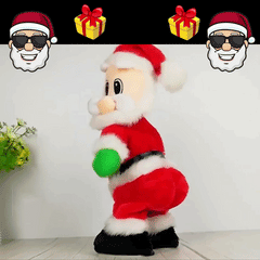 Musical Dancing Santa Claus Twerk Hip-Shaking Figure Xmas New Year Gift Toy
