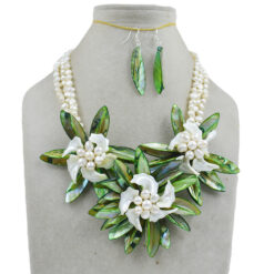 New 20" Shell Flowers Wedding Crystal Necklace for Women | Fashion Jewellery