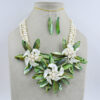 New 20" Shell Flowers Wedding Crystal Necklace for Women | Fashion Jewellery
