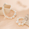 Big Imitation Pearl Choker Necklace for Women, Elegant Bridal Beaded Jewellery