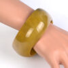 Vintage Resin Cuff Bracelet for Women, Fashion Acrylic Geometric Bangles [1]
