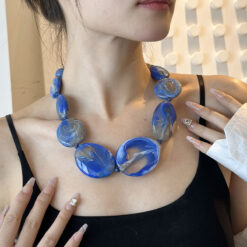 Alternative view of Vintage Resin Beads Necklace for Women Bohemian Beaded Choker Fashion Jewellery