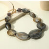 Vintage Resin Beads Necklace for Women Bohemian Beaded Choker Fashion Jewellery