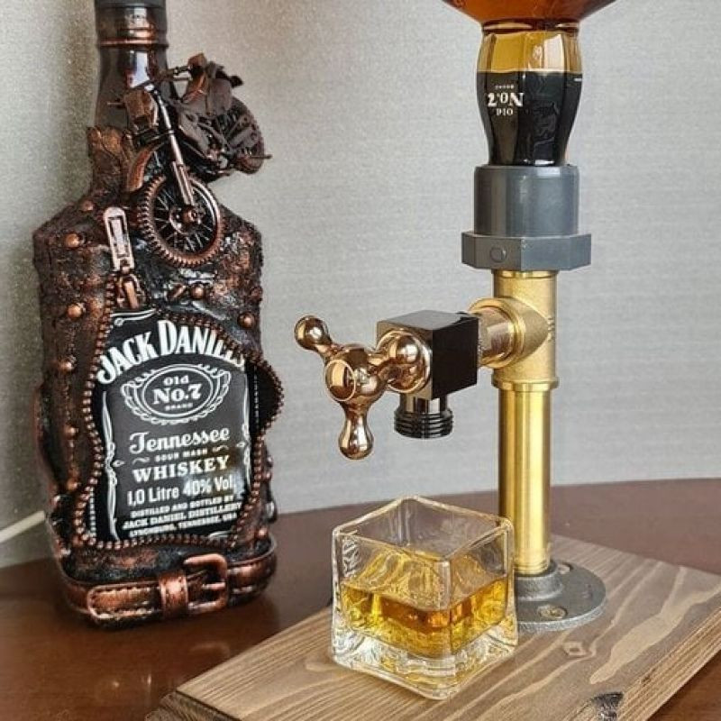 Whiskey Dispenser & Bottle Rack for Home Bar – Unique Gift for Wine Lovers Whiskey Dispenser & Bottle Rack for Home Bar – Unique Gift for Wine Lovers - Image 9