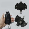 KeyChain Leather Batman Car Key Fob Case for Men, Women's Ring Holder Gift