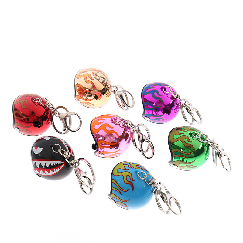 Motorcycle Helmet Keychain Keyring Chain Ring Pendant Car Interior Decoration Motorcycle Helmet Keychain Keyring Chain Ring Pendant Car Interior Decoration - Image 9