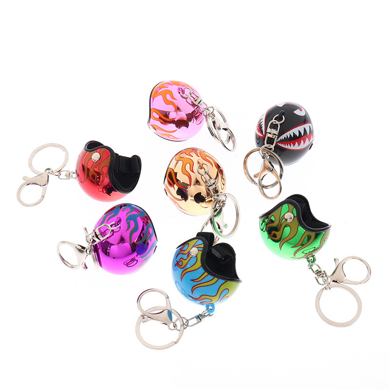 Motorcycle Helmet Keychain Keyring Chain Ring Pendant Car Interior Decoration Motorcycle Helmet Keychain Keyring Chain Ring Pendant Car Interior Decoration - Image 11