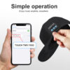 Bluetooth Hat with Speaker & Mic, Adjustable Cap for Outdoor Running & Sports