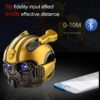 Robot Helmet Bluetooth Speaker with FM Radio, LED, TF Card, Subwoofer for Kids