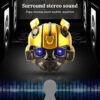 Robot Helmet Bluetooth Speaker with FM Radio, LED, TF Card, Subwoofer for Kids