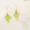 Cute Mini Grape Earrings for Women - Green Bead Dangle Hook Drop jewellery Gift Cute Mini Grape Earrings for Women - Green Bead Dangle Hook Drop jewellery Gift