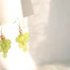 Cute Mini Grape Earrings for Women - Green Bead Dangle Hook Drop jewellery Gift Cute Mini Grape Earrings for Women - Green Bead Dangle Hook Drop jewellery Gift