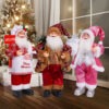Handcrafted Santa Claus Doll Cute Xmas Decoration for Home & Party, Chic Design