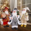 Handcrafted Santa Claus Doll Cute Xmas Decoration for Home & Party, Chic Design