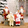 Handcrafted Santa Claus Doll Cute Xmas Decoration for Home & Party, Chic Design