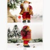Handcrafted Santa Claus Doll Cute Xmas Decoration for Home & Party, Chic Design