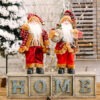 Handcrafted Santa Claus Doll Cute Xmas Decoration for Home & Party, Chic Design