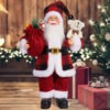Handcrafted Santa Claus Doll Cute Xmas Decoration for Home & Party, Chic Design