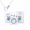 Teddy Bear Gift Box with Necklace Rotate Rose Jewellery Box Novelty Gift