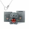 Teddy Bear Gift Box with Necklace Rotate Rose Jewellery Box Novelty Gift
