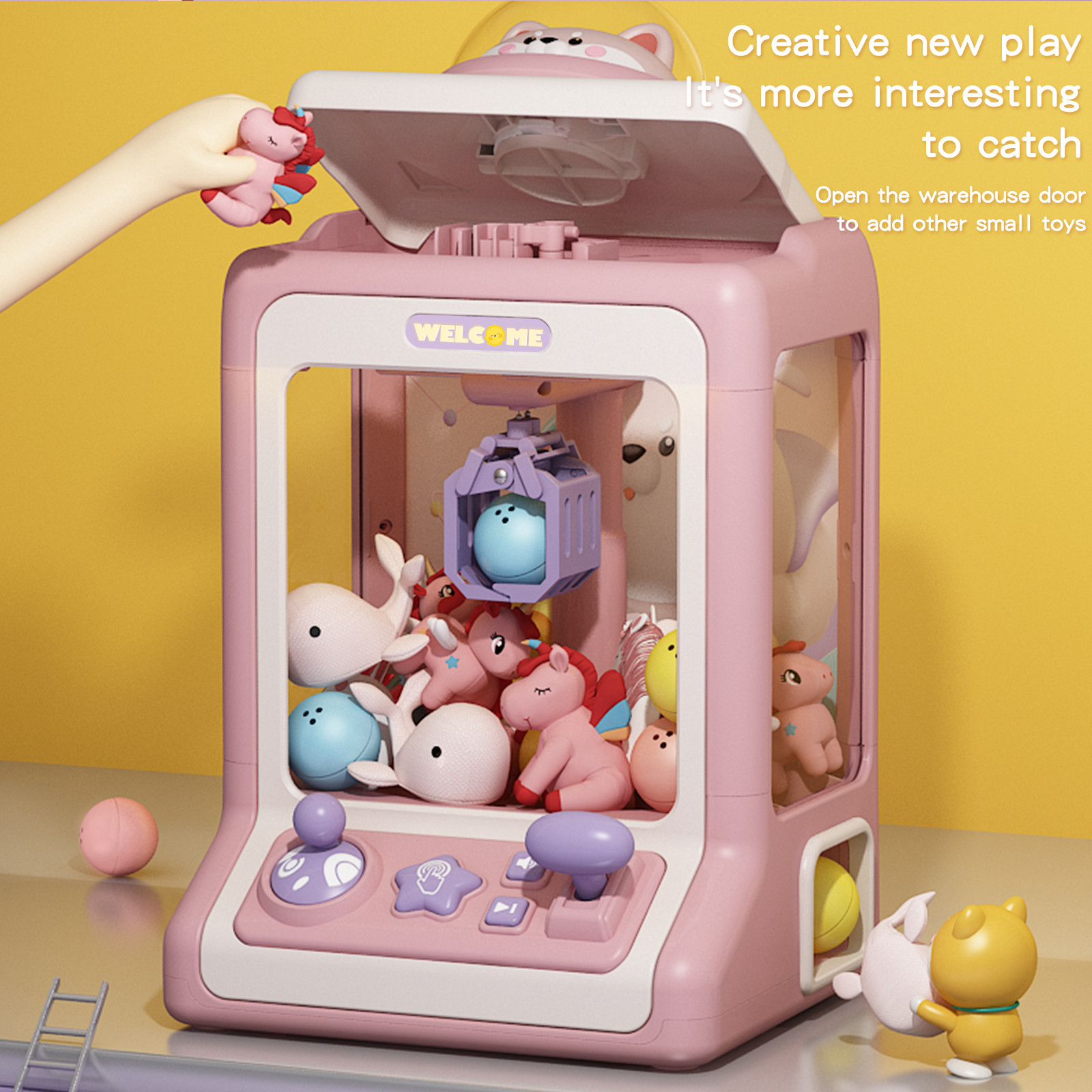 Mini Claw Machine Toy, Kids Gift, Egg Twisting Game, Birthday Present, Multi-use Mini Claw Machine Toy, Kids Gift, Egg Twisting Game, Birthday Present, Multi-use - Image 7