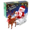Electric Santa Claus Sleigh Toy with Music Xmas Decorations & Ornaments