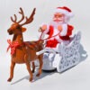Electric Santa Claus Sleigh Toy with Music Xmas Decorations & Ornaments