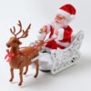 Electric Santa Claus Sleigh Toy with Music Xmas Decorations & Ornaments