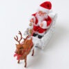 Electric Santa Claus Sleigh Toy with Music Xmas Decorations & Ornaments