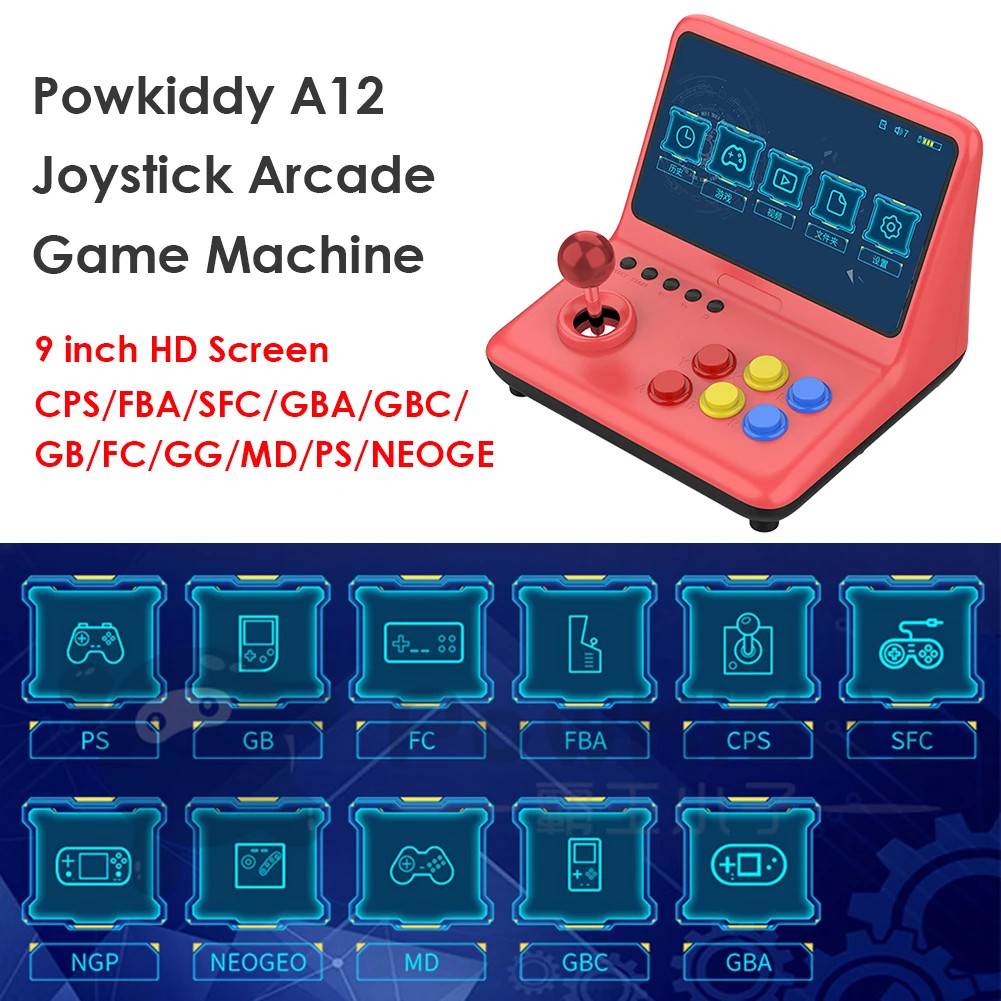 32GB 9-inch Arcade Joystick, A7 Quad-Core CPU, Retro Game Console, Kids Gift 32GB 9-inch Arcade Joystick, A7 Quad-Core CPU, Retro Game Console, Kids Gift - Image 2