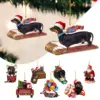 Dachshund Dog Shaped Christmas Tree Ornaments for Festive Decor & Gifts Dachshund Dog Shaped Christmas Tree Ornaments for Festive Decor & Gifts