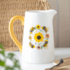 Bee and Sunflower Ceramic Flower Jug Bee and Sunflower Ceramic Flower Jug