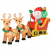 3.5ft Christmas Inflatable Santa Claus on Sleigh LED Indoor Outdoor 3.5ft Christmas Inflatable Santa Claus on Sleigh LED Indoor Outdoor