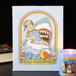 19x25cm Stay Positive Canvas Plaque by Steven Rhodes