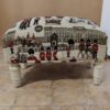 London Fabric Footstool with Drawer