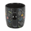 Black Midnight Bloom Print Mug