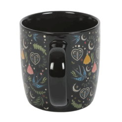 Alternative view of Black Midnight Bloom Print Mug