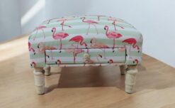 Alternative view of Flamingo Fabric Footstool With Drawer
