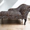 120 × 46 × 57 cm Leopard Mini Chaise Longue