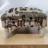 London Fabric Footstool with Drawer