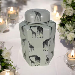 18 cm Ginger Jar – Giraffe Design