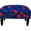 Feather Fabric Footstool with Drawer